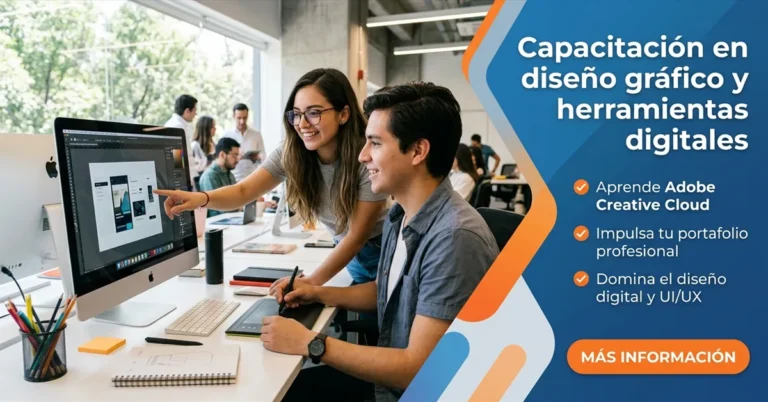 Capacitación en diseño gráfico y herramientas digitales