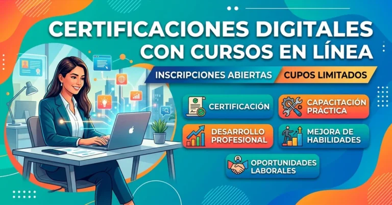 Certificaciones digitales con cursos en línea