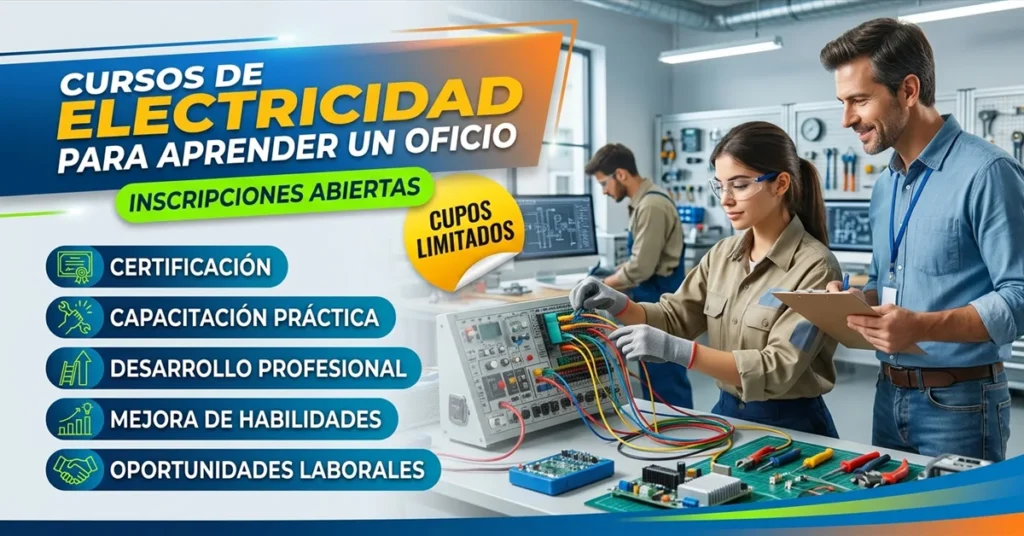 Cursos de electricidad para aprender un oficio