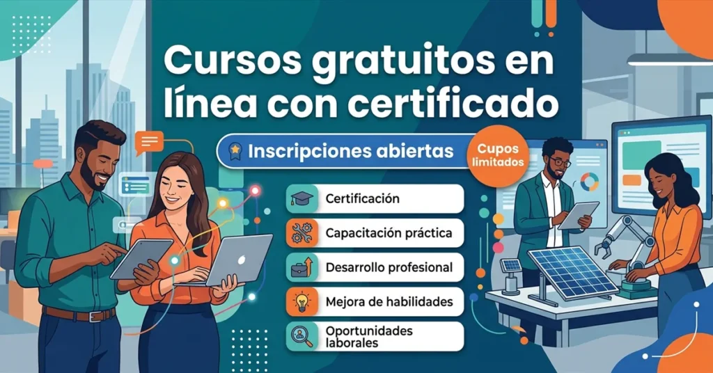 Cursos gratuitos en línea con certificado